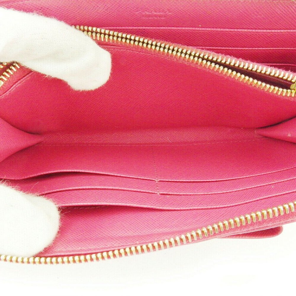 Prada Long Wallet Ribbon Pink Safiano Leather Auth USED T17788 - Picture 9 of 10